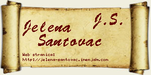 Jelena Santovac vizit kartica